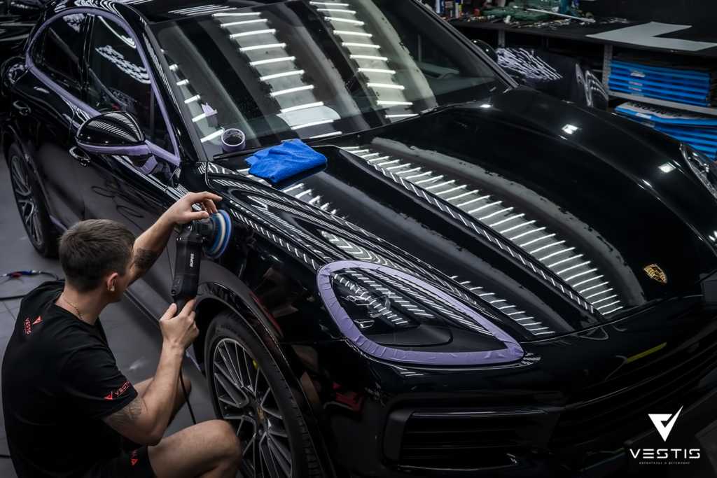 Porsche Cayenne - Восстановительная полировка ЛКП и нанесение керамики Können Graphen