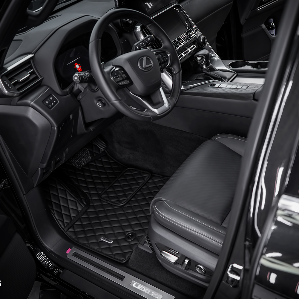 Lexus LX500 - Комплект ковриков в салон и багажник, защитные накидки