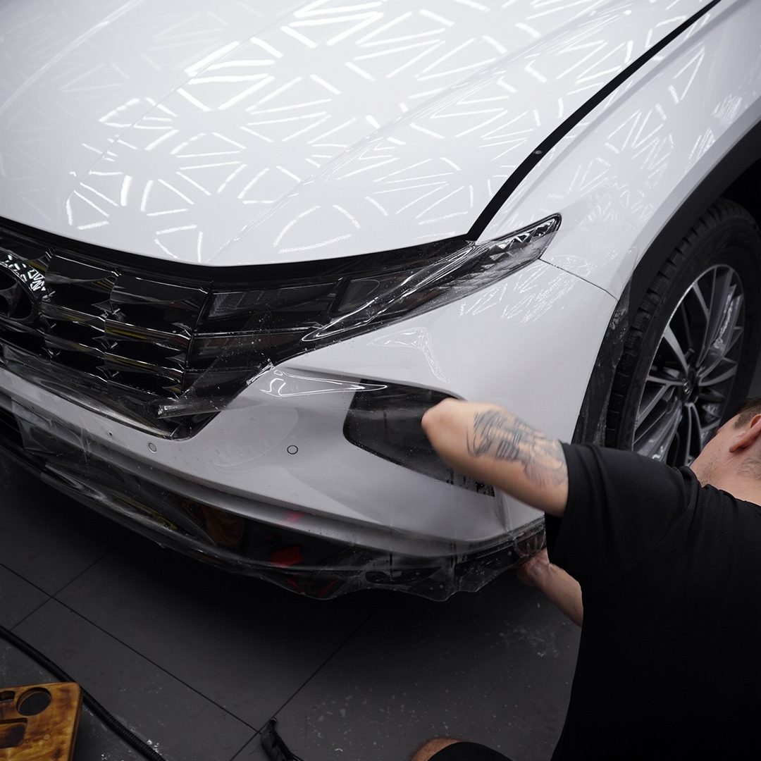 Защита кузова и элементов интерьера антигравийной пленкой Hyundai Tucson
